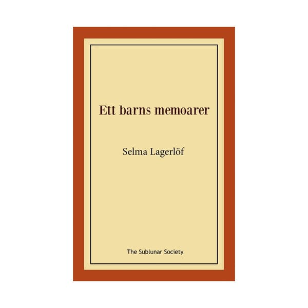 Ett barns memoarer (häftad)