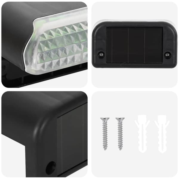 Utomhus solcellslampor med markspik 4 pcs Varmvit 4,5 cm