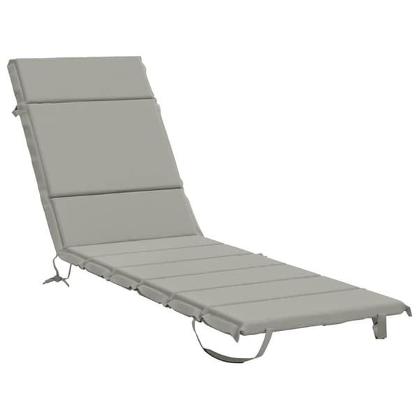 Solstol Kudde GEMERT 100% Polyester Grå 200 x 50 x 3 cm
