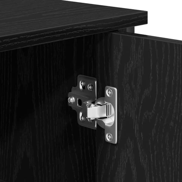 Sideboard Svart Ek 100 x 35 x 70 cm