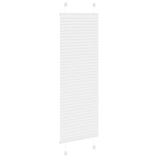 Plisserad persienn vit 40x150 cm tyg bredd 39,4cm polyester