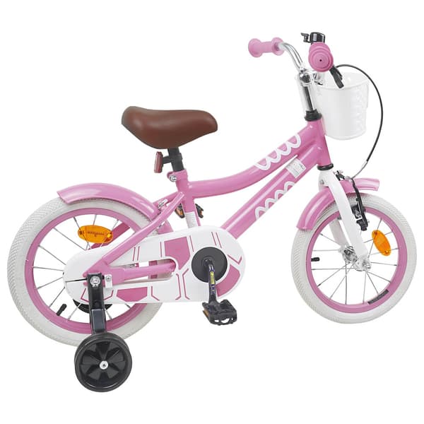 Barncykel 12 Tum för 2-4 åringar Ljusrosa