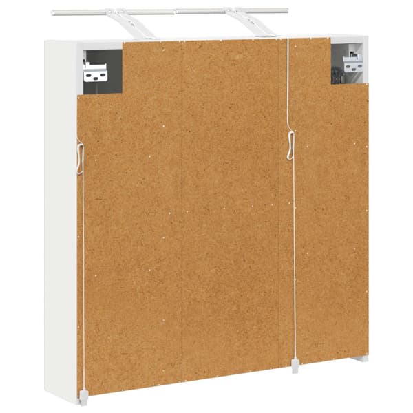 Badrumsspegelskåp för Vit 70 x 14,5 x 70 cm Konstruerat trä