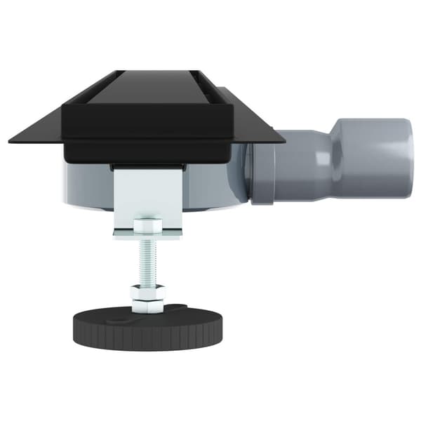 Duschavlopp 2-i-1 med 360° Siphon Svart 80 cm
