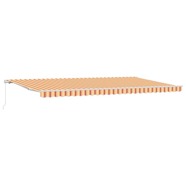 Utfällbar markis Gul och Orange 600 × 350 cm
