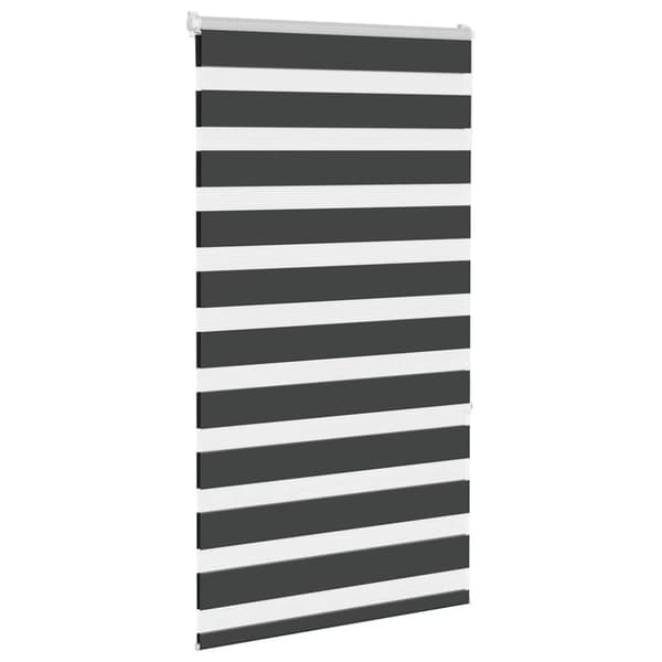 Rullgardin zebra svart 80x150 cm tyg bredd 75,9 cm polyester