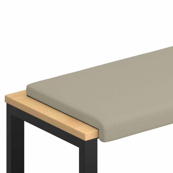 Bänk kudde Texturerad Sammet Sand Djup 35 cm