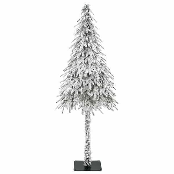 Julgran med 150 LED-lampor med stativ Vit 150 cm PE och Stål