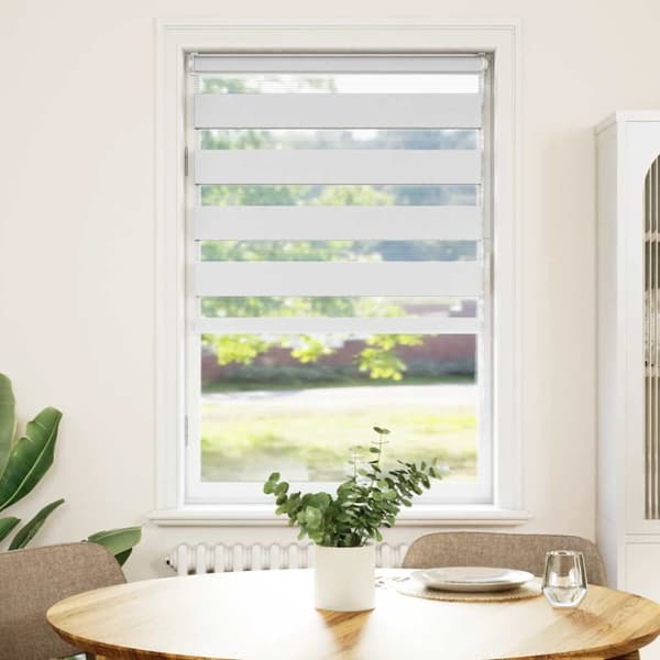 Rullgardin zebra vit 70x150 cm tyg bredd 65,9 cm polyester
