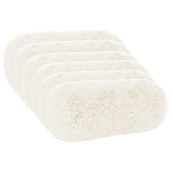 Kudde med kudde HEERLEN 6 st Vit PV Fleece