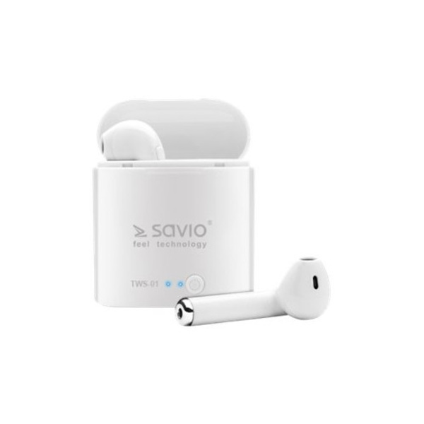 SAVIO TWS-01 - True wireless-hörlurar med mikrofon