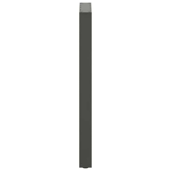 Barbordsben U-formade 2 st antracit 40x(100-101) cm stål