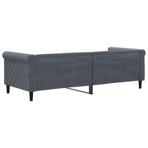 Dagbädd mörkgrå 80x200 cm sammet