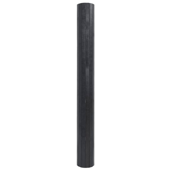 Matta rektangulär grå 100x300 cm bambu