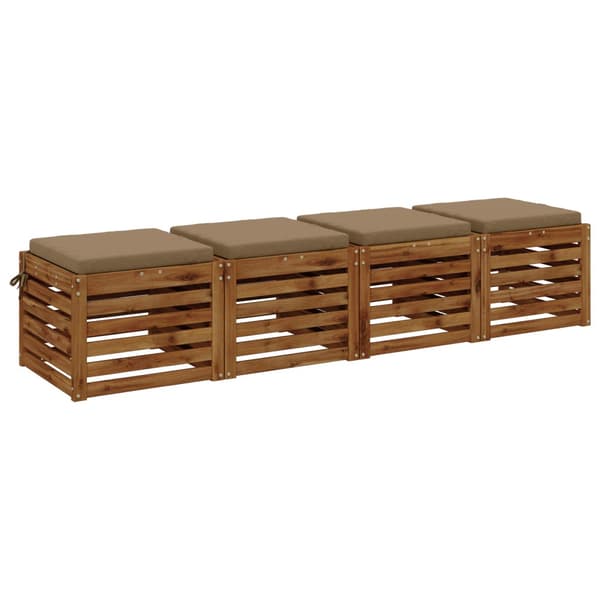 4-delade Sittdynor SOEST 4 st 100% Polyester Taupe