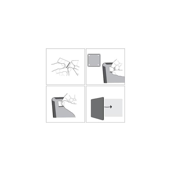 Whiteboard Slim NOBO vit 28x22cm