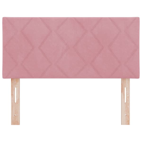 Huvudgavel Rosa 90 cm Sammet