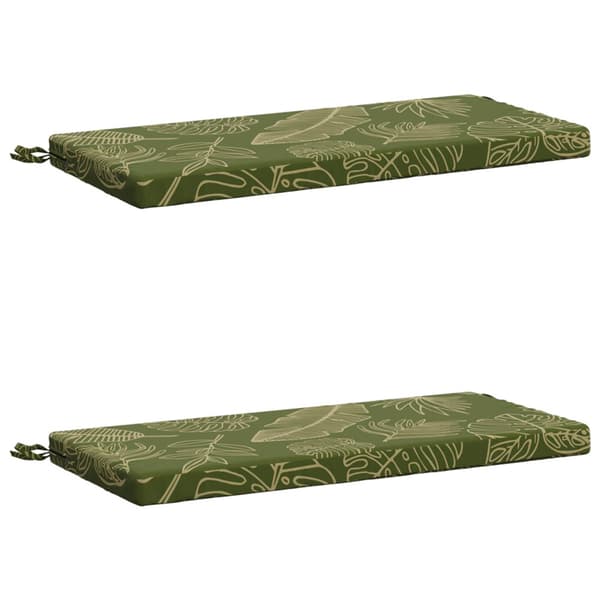 2-delade Bänk Kuddar SOEST 2 st 100% Polyester Bladdesign