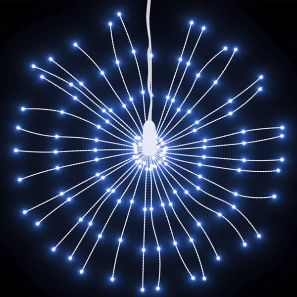 Julbelysning 2 st 140 LED kallvit 17 cm