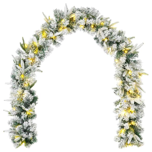 Mini-julgransset 90 cm 175 LED-lampor Varmvit PVC och PE