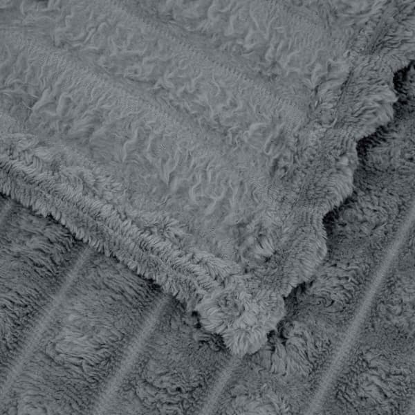 Kastfilt Mörkgrå 200 x 150 cm Fleece