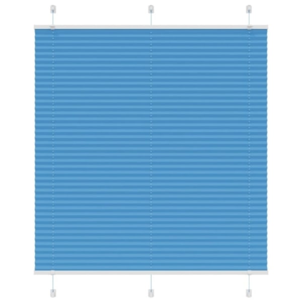 Plisserad persienn blå 115x100 cm tyg bredd 114,4cm polyester