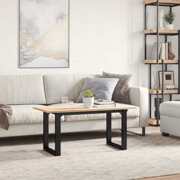 Bordsben för soffbord O-ram 80x40x43 cm stål