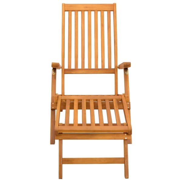 Reclining och Fällbar Solstol 2 pcs 55 x 146 x 91 cm