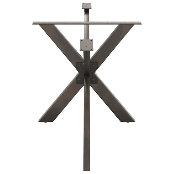 Matbordsben spindelformad svart 150x78x(72-73) cm stål