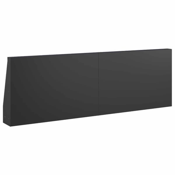 Stödvägg 2 st 60 x 12 x 30 cm Stål Svart