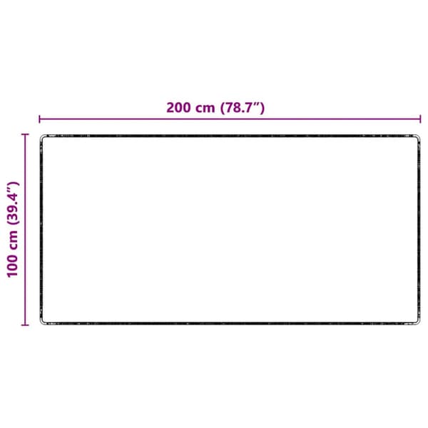 Matta-runner Antracit 100 x 200 cm 100% Polypropen