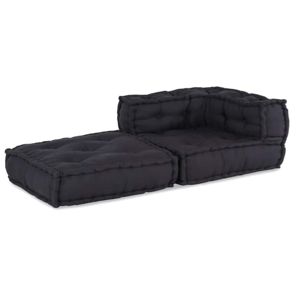 Modulär soffa antracit 70x70x54 tyg