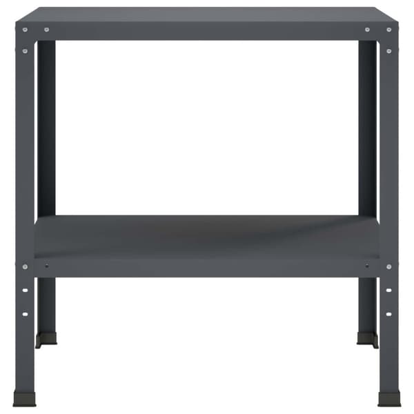 Planteringsbord 60 x 50 x 80 cm Pulverlackerat stål Antracit