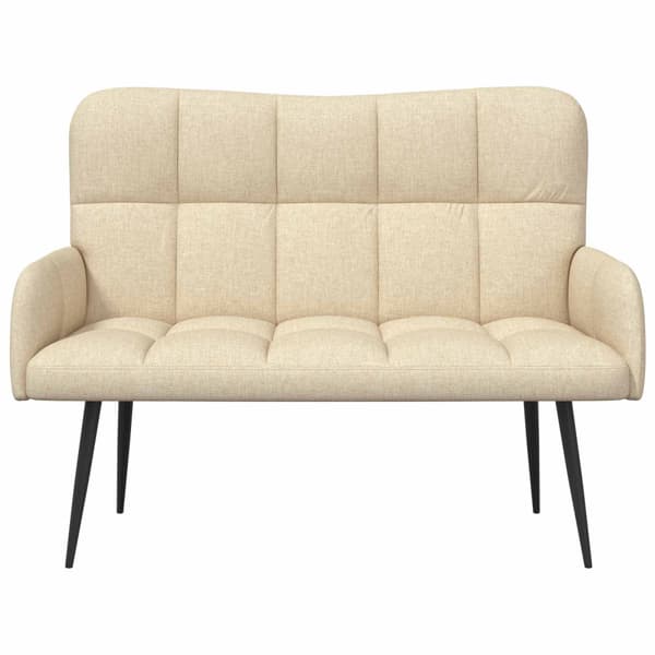 Tvåsitssoffa Kräm 115 x 61 x 87 cm tyg