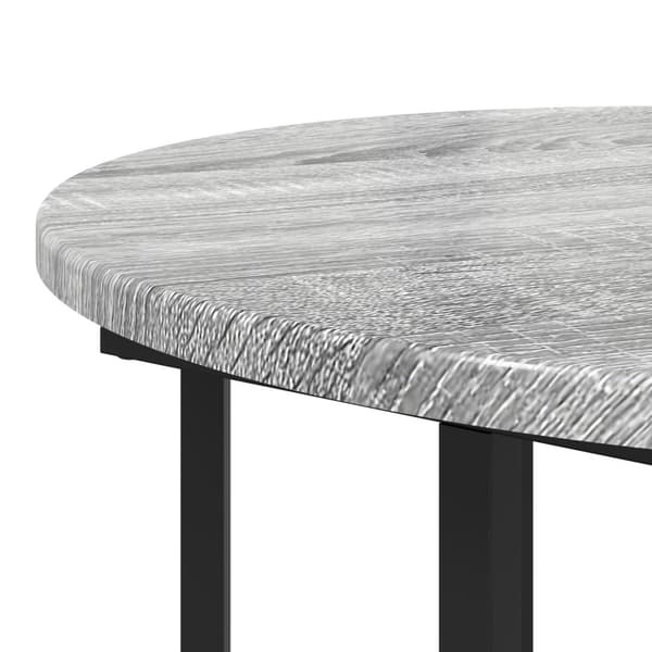 Sidobordsset med hylla 2 pcs Grå