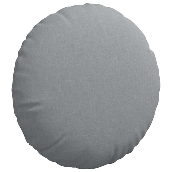 Sittkuddar 2 pcs Ljusgrå Ø80 x 29 cm tyg
