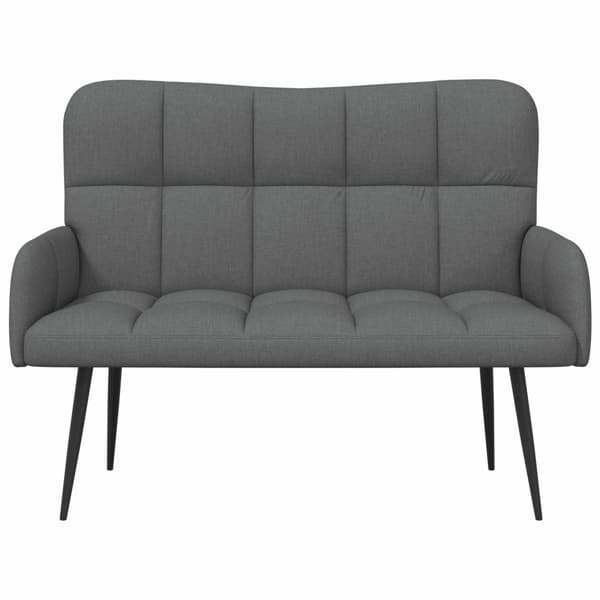 Tvåsitssoffa Mörkgrå 115 x 61 x 87 cm tyg
