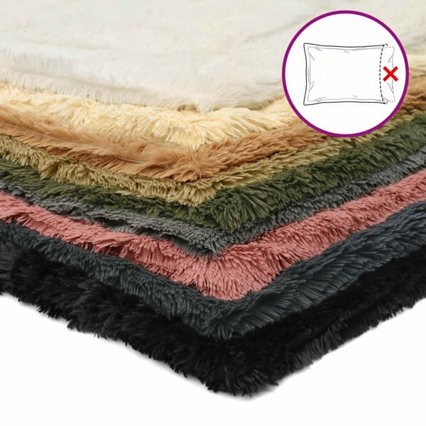 Kuddöverdrag 2 st HEERLEN Ljusgrå 80 x 80 cm PV Fleece