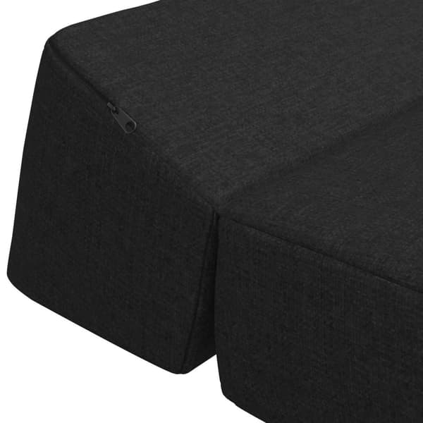 Fällbar Soffbed Svart 60 x 70 x 41 cm Tyg