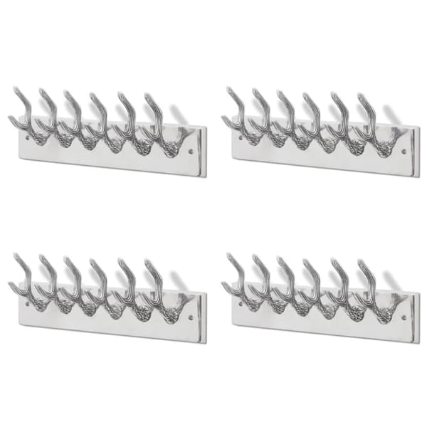 Kroklist 4 st silver aluminium
