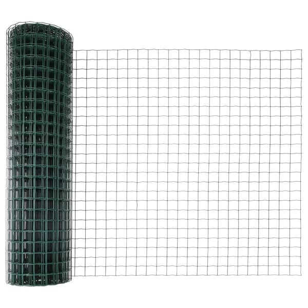 Stängsel med stolpe Grön 1,2 x 10 m Stål