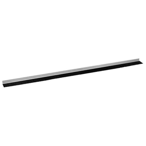 Självhäftande dörrborstlist 12 pcs Silver 100 cm