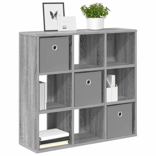 Sideboard med låda Grå Sonoma 73,5 x 24 x 69,5 cm