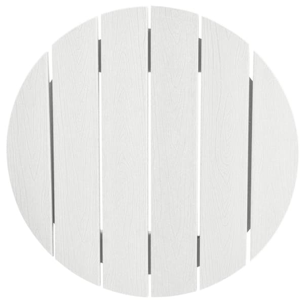 Trädgårds Bar Set 3 pcs Vit HDPE