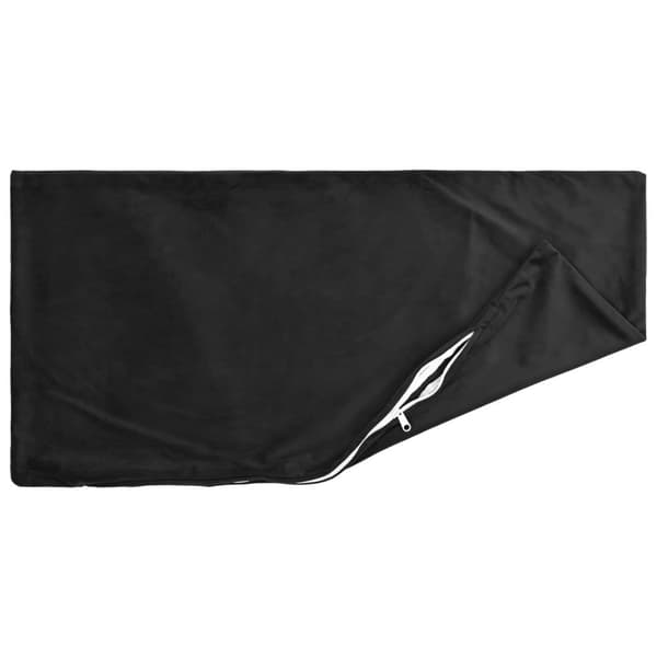 Kuddöverdrag 2 st HEERLEN Svart 40 x 80 cm Sammet