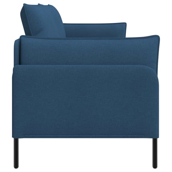 3-Sits soffa Blå 222 x 81 x 89 cm Tyg