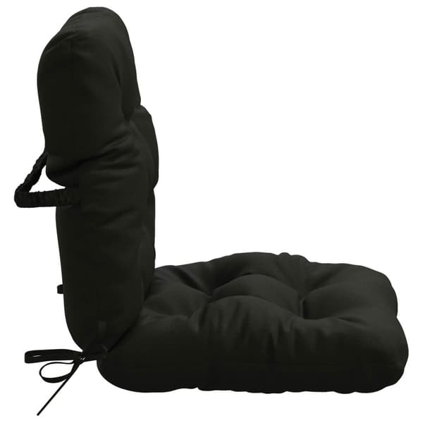 2-delade Höga Ryggstolsdynor VIANEN 2 st 100% Polyester Svart