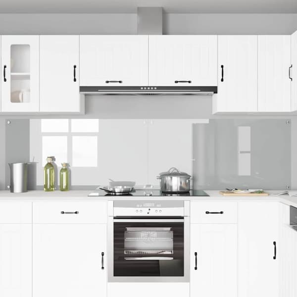 Köksskydd 2 pcs Transparent 120 x 60 cm härdat glas