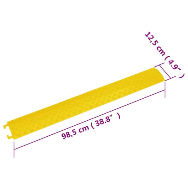 Kabelbryggor 4 st 98,5 cm gul
