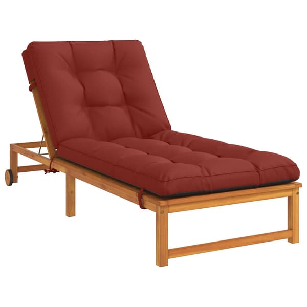 Solstol Kudde VIANEN 100% Polyester Röd 200 x 80 x 8 cm